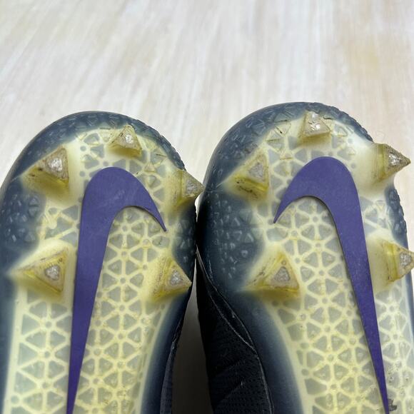 Nike Force Savage Elite 2 Black Purple White High Top Football Cleats Turf US 16 - Picture 15 of 16